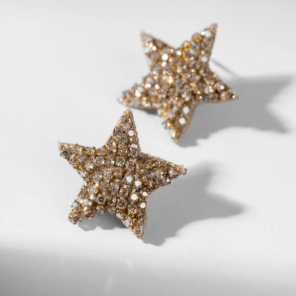 Loris Star Stud Earrings - Gold