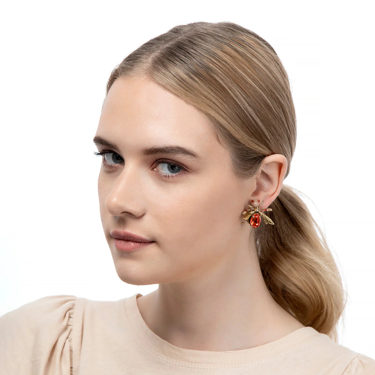 Firefly Stud Earrings - Rose
