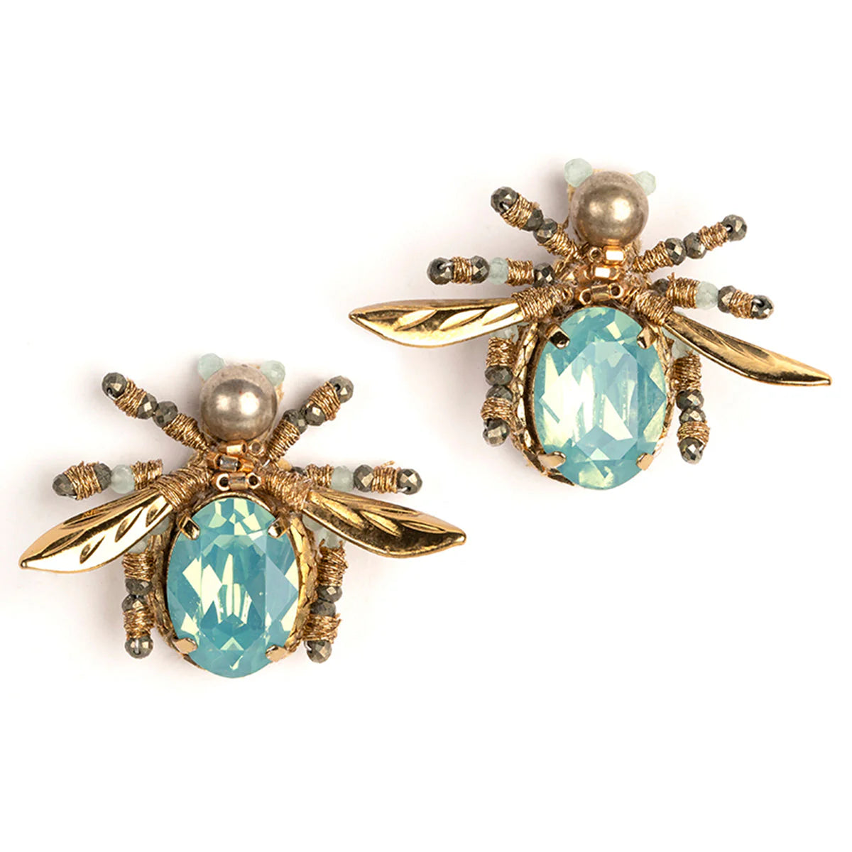 Firefly Stud Earrings - Aqua