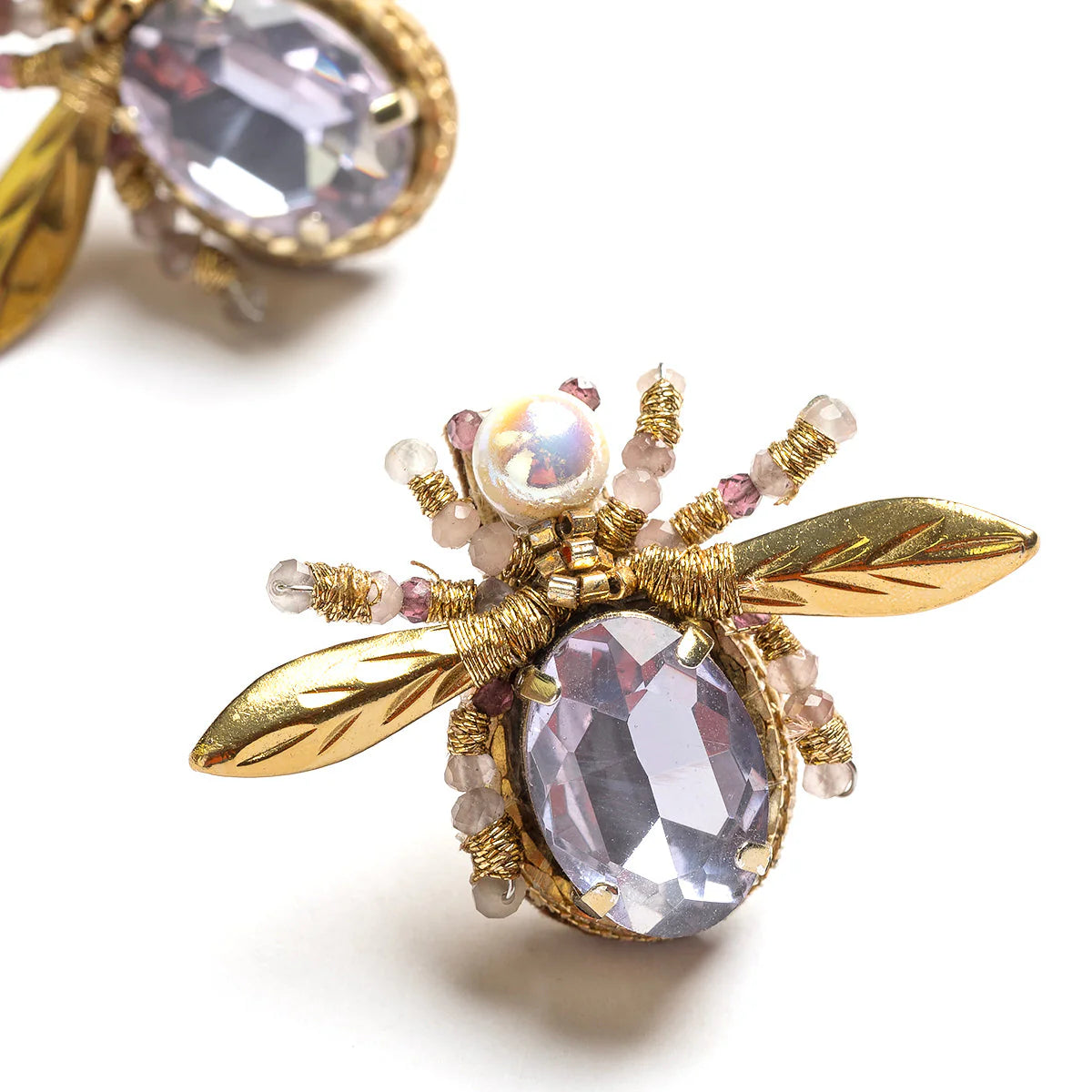 Firefly Stud Earrings - Lavender