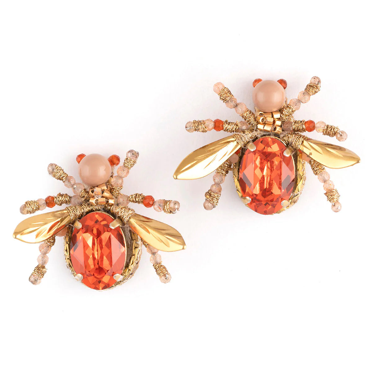 Firefly Stud Earrings - Rose