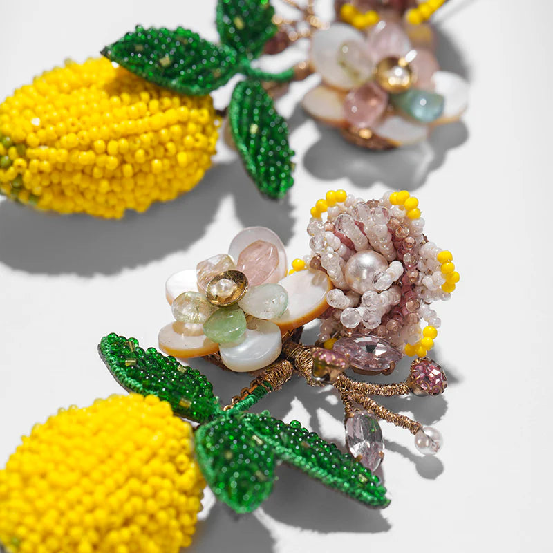Lemon Dangle Earrings