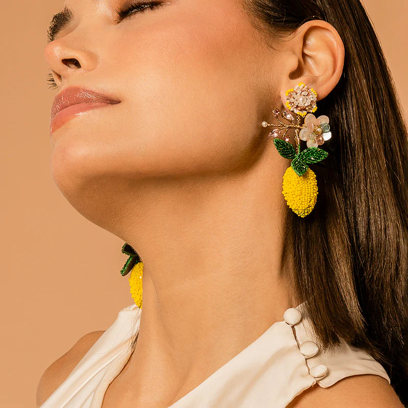 Lemon Dangle Earrings