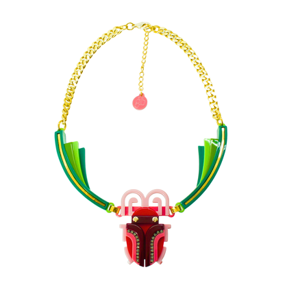 Scarab Collar Necklace