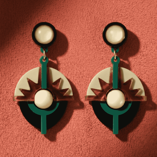 Alecrim Drop Earrings - Tortoiseshell
