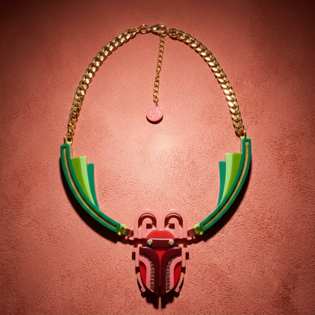 Scarab Collar Necklace