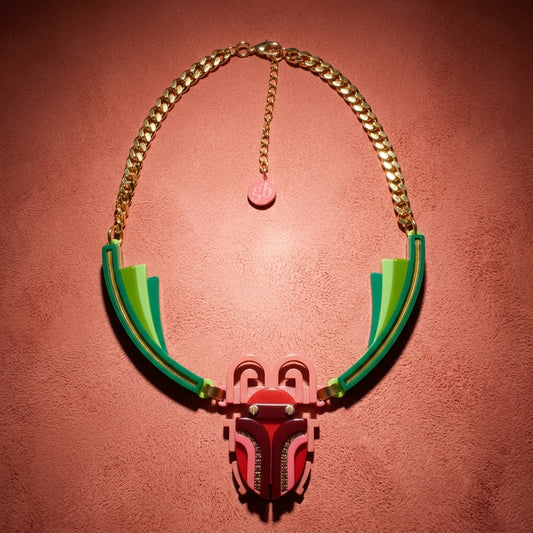 Scarab Collar Necklace