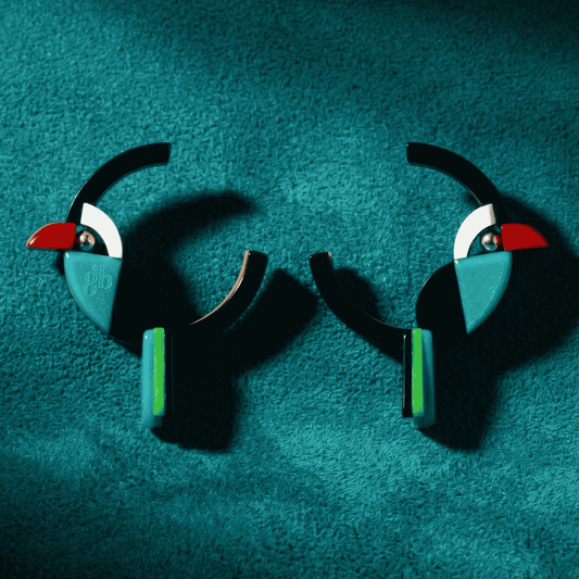 Toucan Hoop Earrings