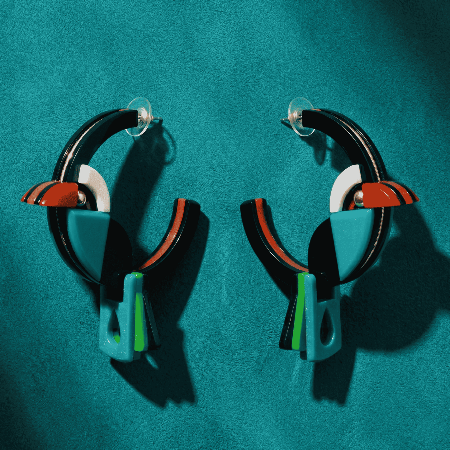 Toucan Hoop Earrings