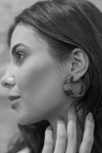 Nyx Beaded Hoop Earrings