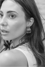 Nyx Beaded Hoop Earrings