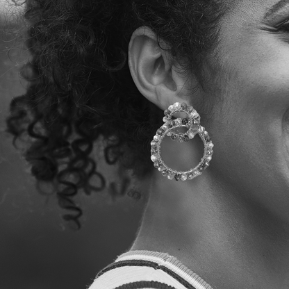 Ellie Earrings - Pearl & Gold