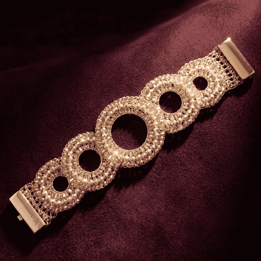 Gush Bracelet - Clear Crystal & Gold