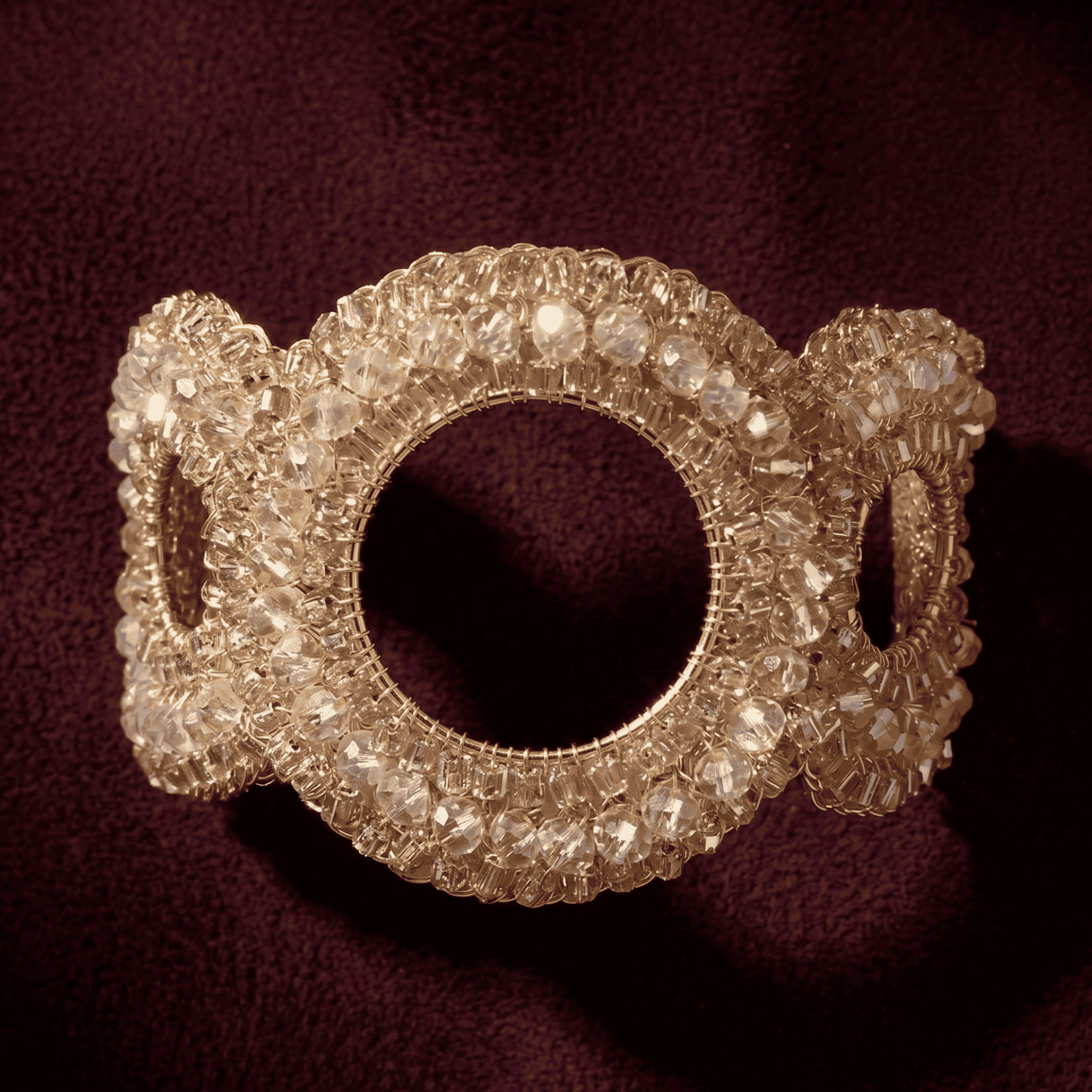 Gush Bracelet - Clear Crystal & Gold