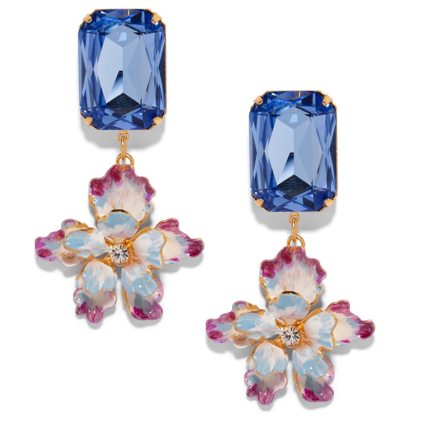 Paris Drop Earrings - Blue
