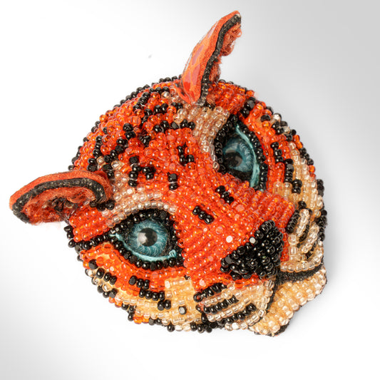 Tiger Beaded Brooch - Princeton Class of 2006 Exclusive