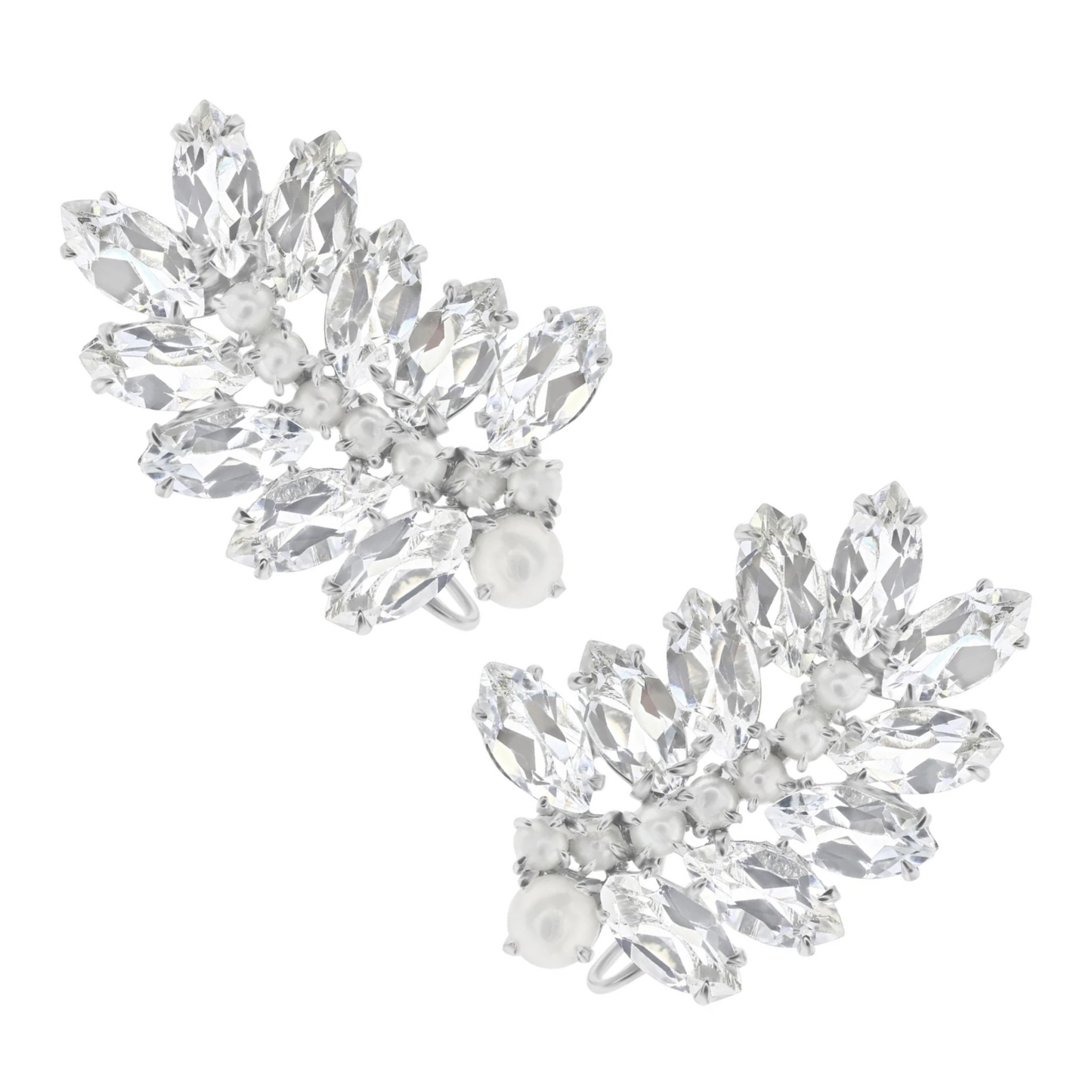 Zoey Climber Earrings - Silver