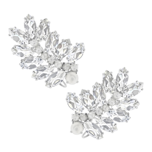 Zoey Climber Earrings - Silver
