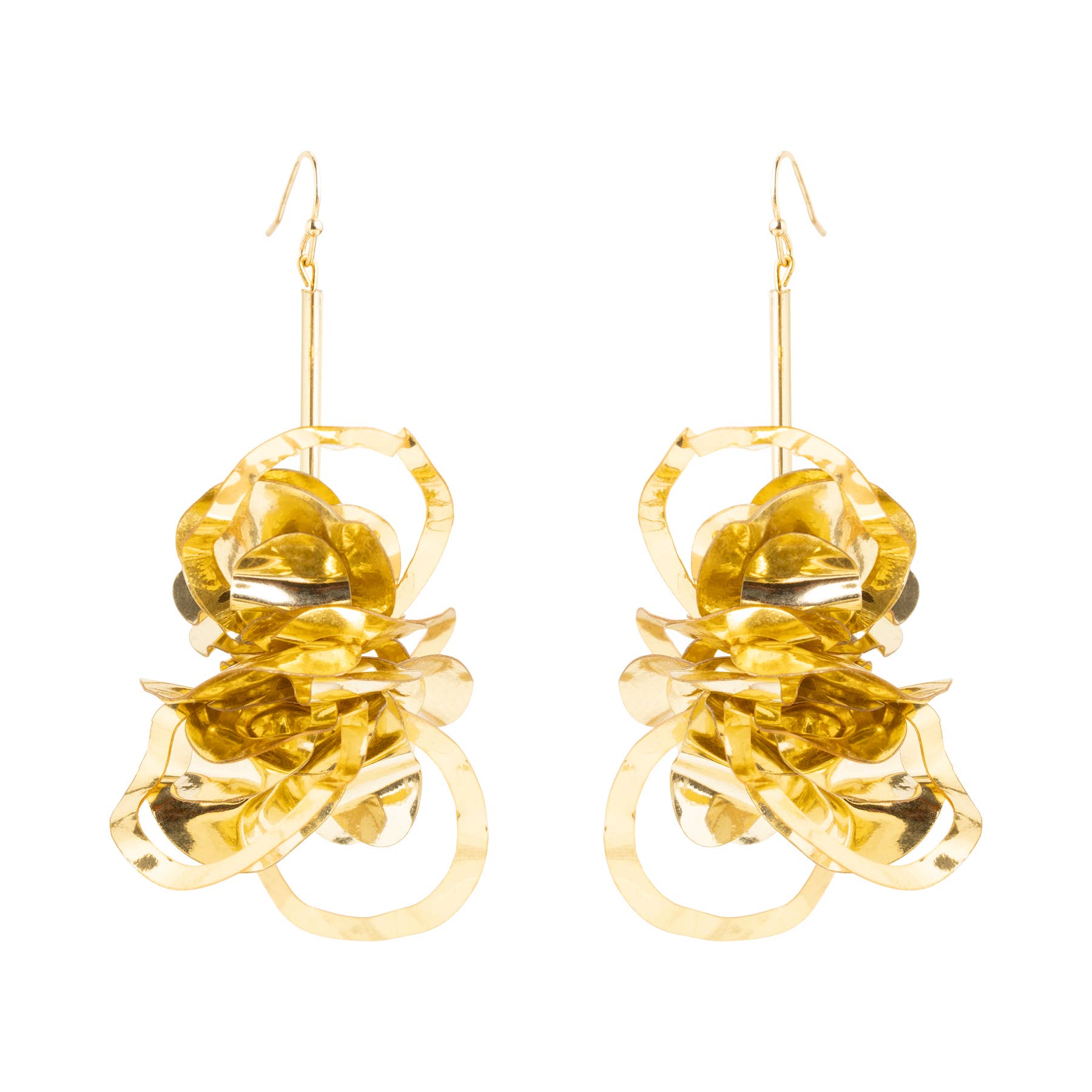 Carmine Gold Earrings. 3 of 3.