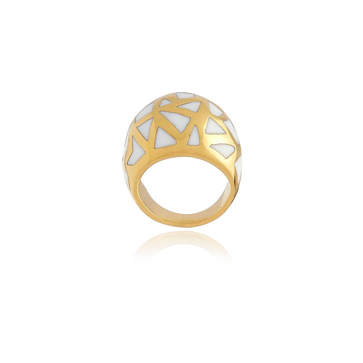 Les Racines Pearl Ceramic Ring. 4 of 5.