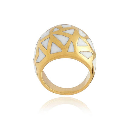 Les Racines Pearl Ceramic Ring. 4 of 5.