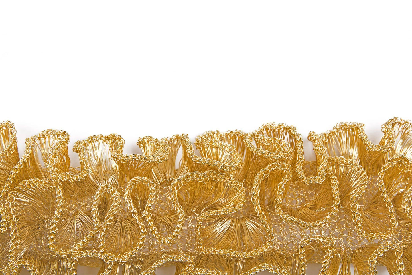 Gold Rio Ruffled Bracelet. 4 of 5.