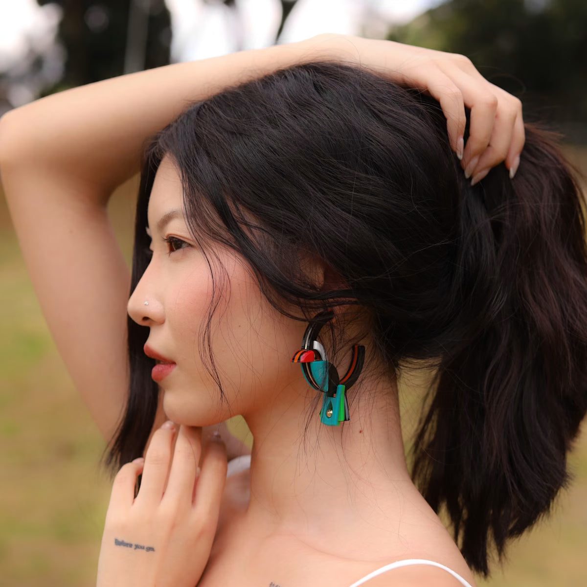 Toucan Hoop Earrings