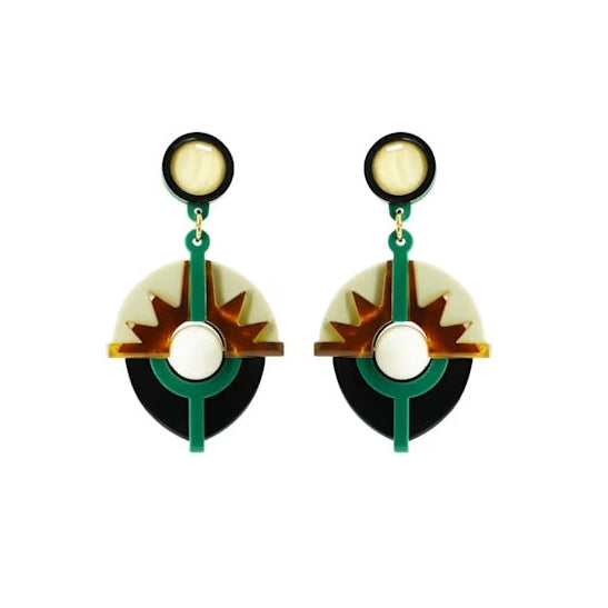 Alecrim Drop Earrings - Tortoiseshell