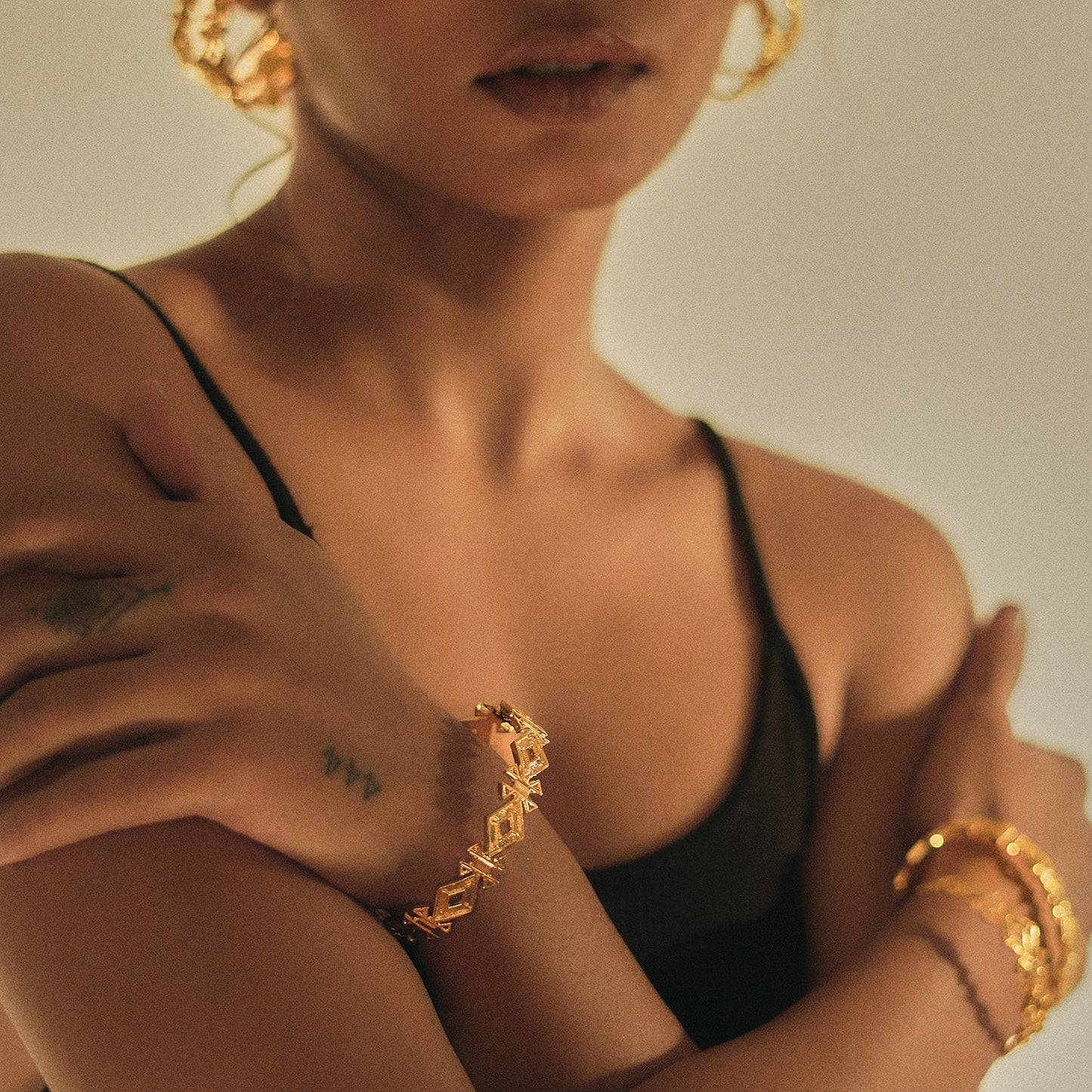 Safa Gold Cuff Bracelet