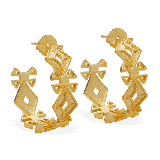 Safa Gold Hoop Earrings