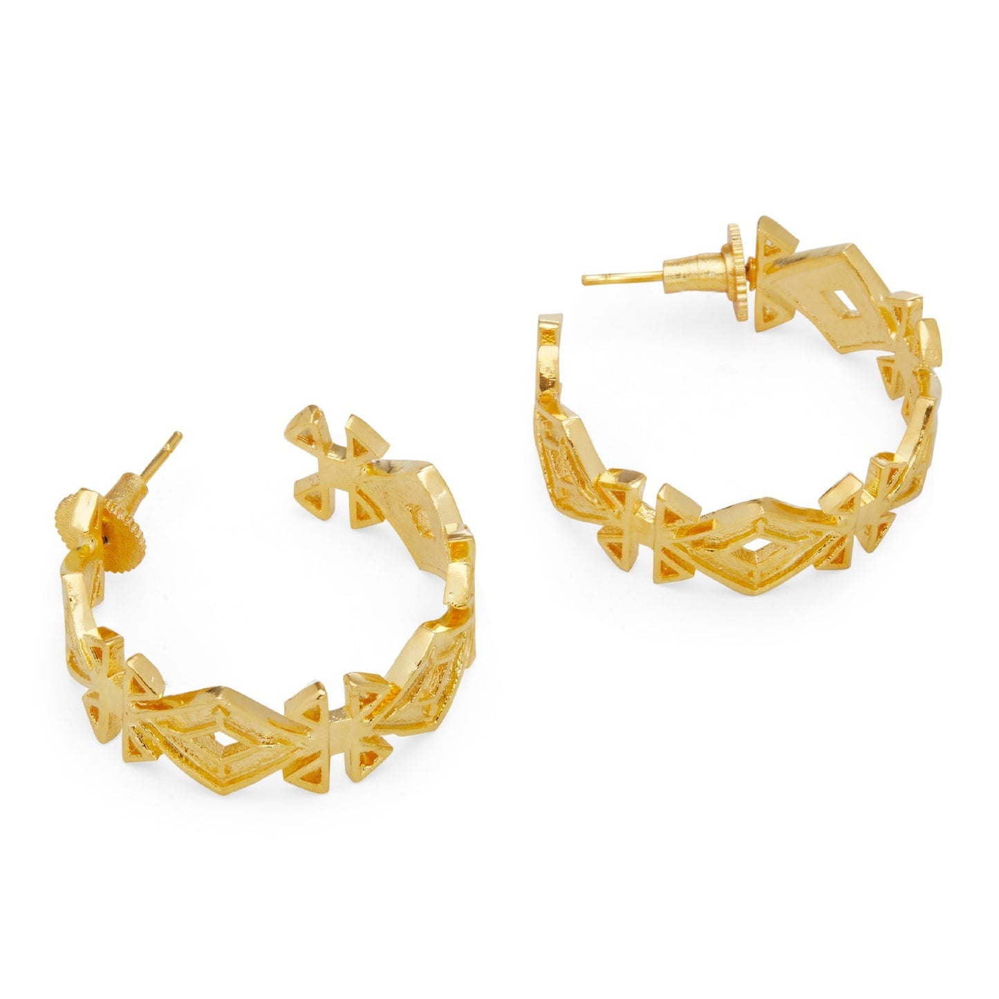 Safa Gold Hoop Earrings