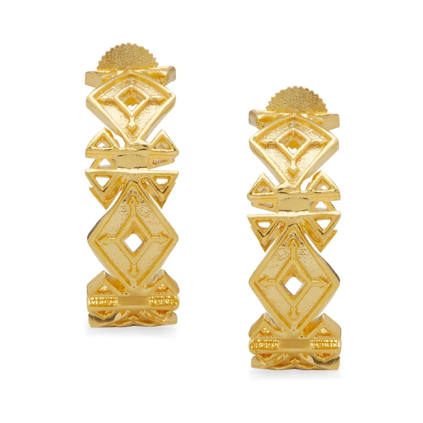 Safa Gold Hoop Earrings